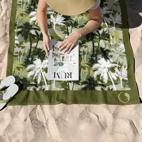 Πετσέτα Θαλάσσης Microfiber Quick Dry Palm Tree