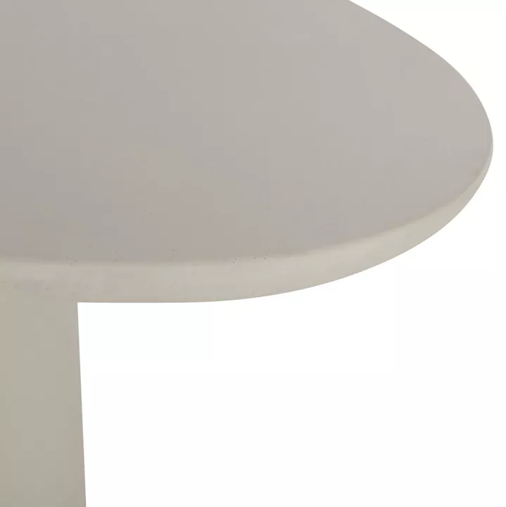 OVAL DINING TABLE BRECCAN HM6577.02 BEIGE FIBER CEMENT 240x100x75Hcm.