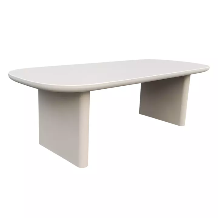DINING TABLE AZAMI HM6600.02 BEIGE FIBER CEMENT 240x100x75Hcm