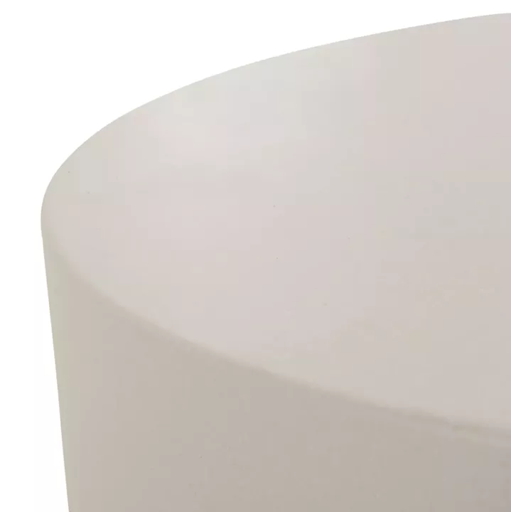 ΤΡΑΠΕΖΙ ΜΕΣΗΣ ΣΤΡΟΓΓΥΛΟ KYOKO HM6579.02 ΜΠΕΖ FIBER CEMENT Φ90x34Υεκ.