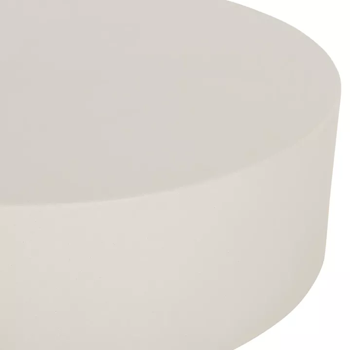 ΤΡΑΠΕΖΙ ΜΕΣΗΣ ΣΤΡΟΓΓΥΛΟ KYOKO HM6579.02 ΜΠΕΖ FIBER CEMENT Φ90x34Υεκ.
