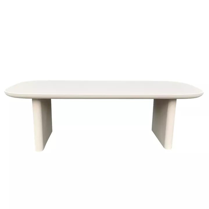 DINING TABLE AZAMI HM6601.02 BEIGE FIBER CEMENT 300x112x75Hcm