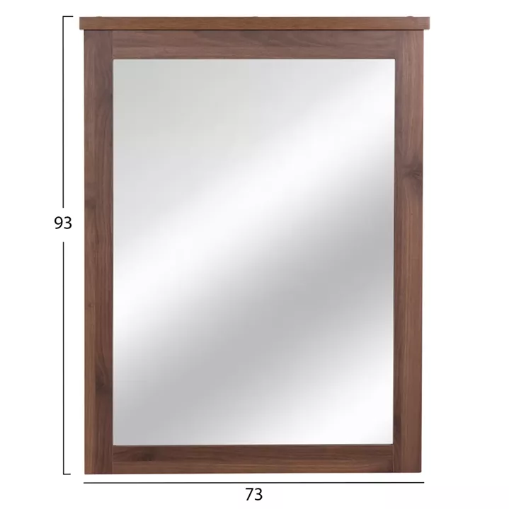 MIRROR ROSEMARY HM314.11 MELAMINE IN WALNUT/WENGE 73x4(thickness)x93Hcm.