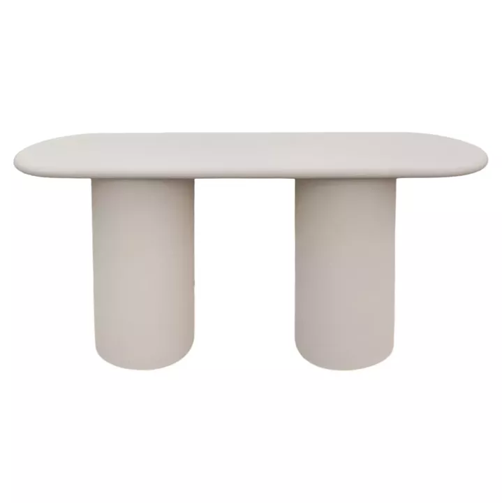 CONSOLE KENJI HM6584.02 FIBER CEMENT IN LIGHT BEIGE--140x40x78Hcm.