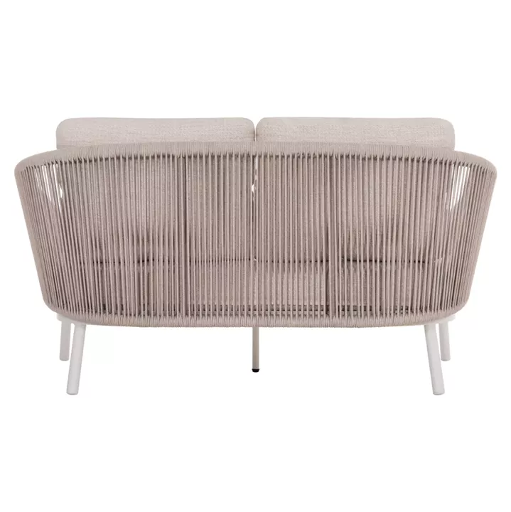 DAYBED ΣΕΙΡΑ XANTION HM6474.02 ΛΕΥΚΟ ΑΛΟΥΜΙΝΙΟ--ΣΧΟΙΝΙ--OLEFIN 157x147x88Υεκ