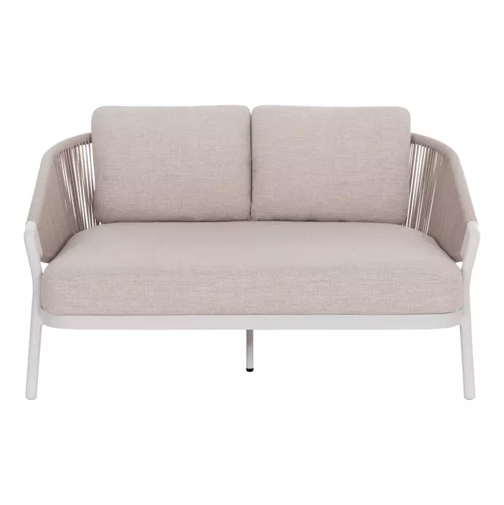 DAYBED ΣΕΙΡΑ XANTION HM6474.02 ΛΕΥΚΟ ΑΛΟΥΜΙΝΙΟ--ΣΧΟΙΝΙ--OLEFIN 157x147x88Υεκ