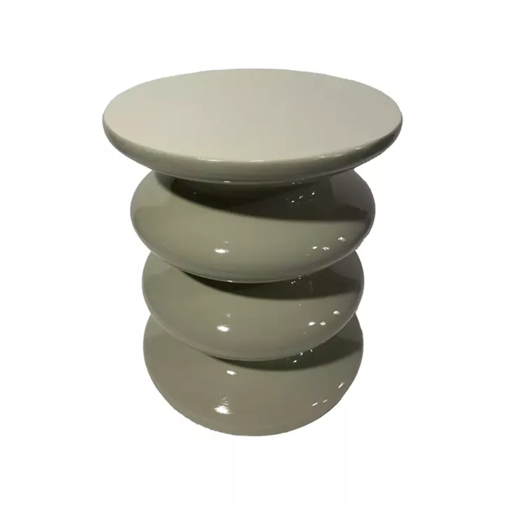 Side table Jonne pakoworld white MGO D40x46cm