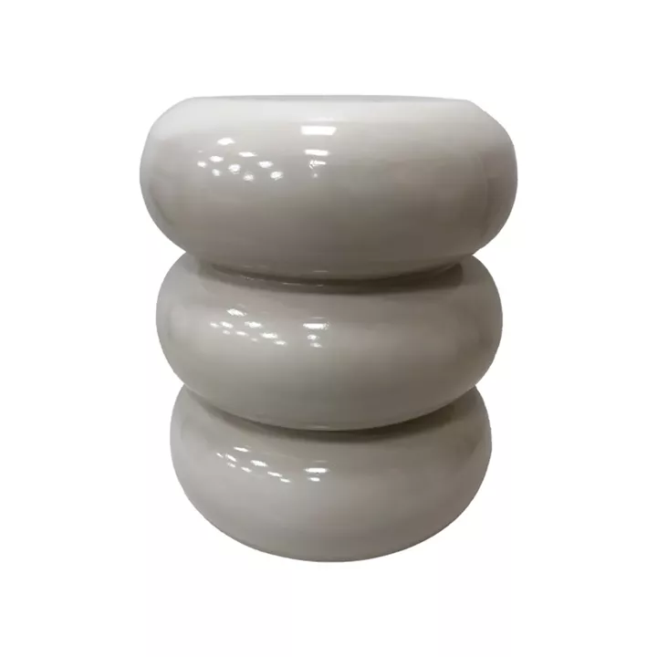 Side table Zoubi pakoworld white MGO D35x43cm