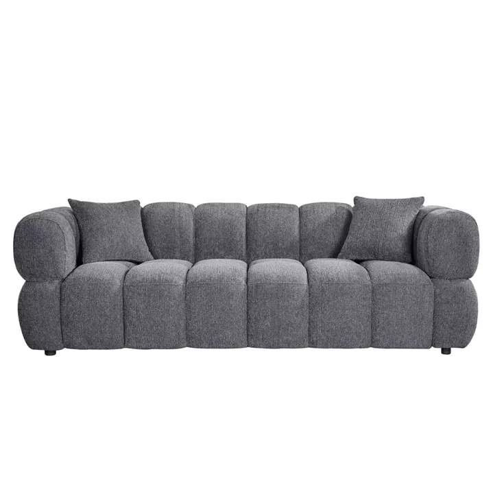 ΚΑΝΑΠΕΣ 3-ΘΕΣΙΟΣ NORIKA HM3331.01 ΓΚΡΙ ΥΦΑΣΜΑ 228x91x72Υεκ.
