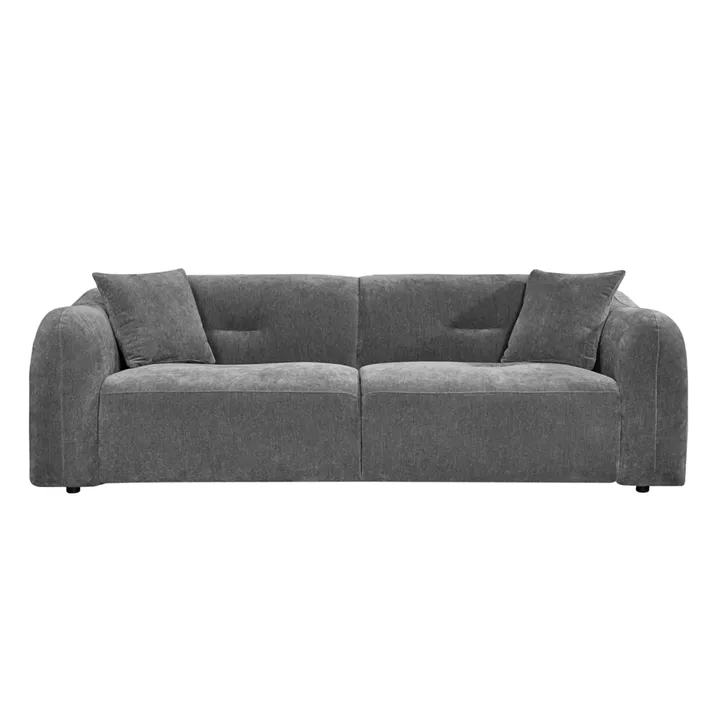 ΚΑΝΑΠΕΣ 3-ΘΕΣΙΟΣ JUNOA HM3333.01 ΓΚΡΙ ΥΦΑΣΜΑ 228x89x74Υεκ