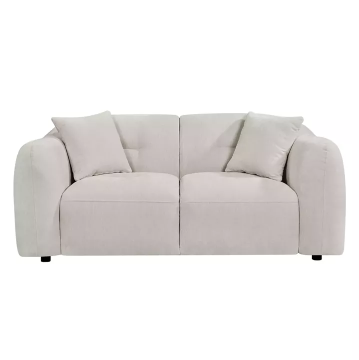 ΚΑΝΑΠΕΣ 2-ΘΕΣΙΟΣ JUNOA HM3334.02 ΕΚΡΟΥ ΥΦΑΣΜΑ 172x89x74Υεκ