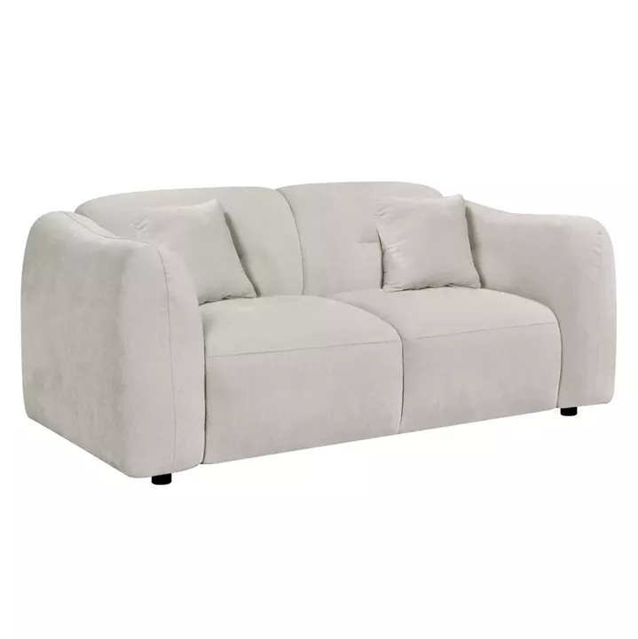 ΚΑΝΑΠΕΣ 2-ΘΕΣΙΟΣ JUNOA HM3334.02 ΕΚΡΟΥ ΥΦΑΣΜΑ 172x89x74Υεκ
