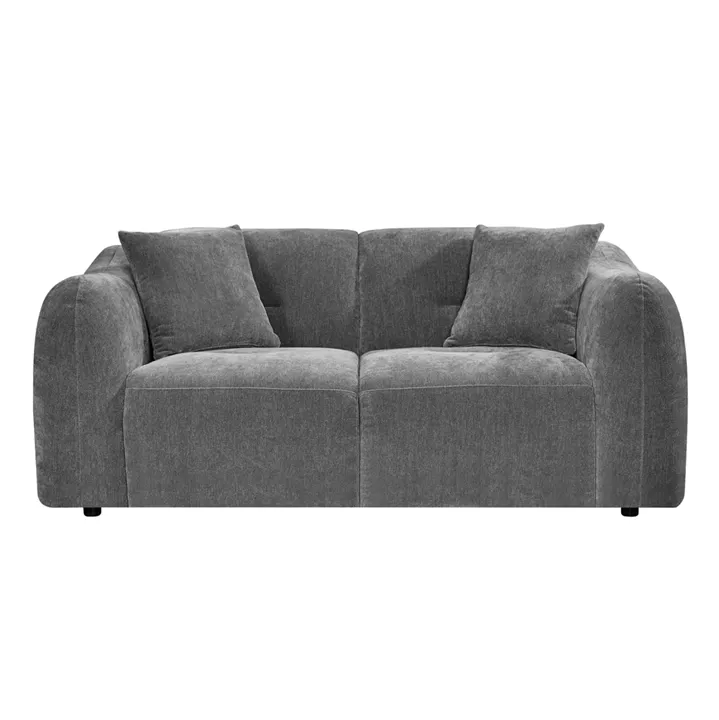 ΚΑΝΑΠΕΣ 2-ΘΕΣΙΟΣ JUNOA HM3334.01 ΓΚΡΙ ΥΦΑΣΜΑ 172x89x74Υεκ