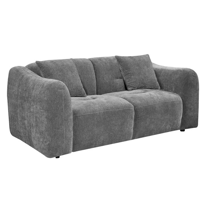 ΚΑΝΑΠΕΣ 2-ΘΕΣΙΟΣ JUNOA HM3334.01 ΓΚΡΙ ΥΦΑΣΜΑ 172x89x74Υεκ