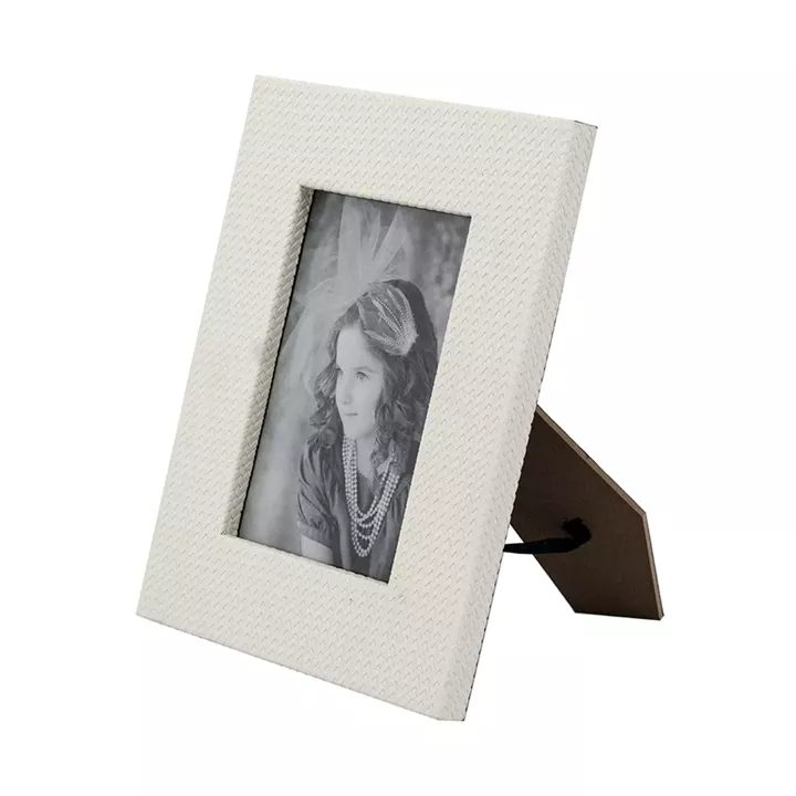 Artekko Lisa MDF Κορνίζα με Λευκό Τεχνόδερμα για Φωτογραφία 4.5x6.5