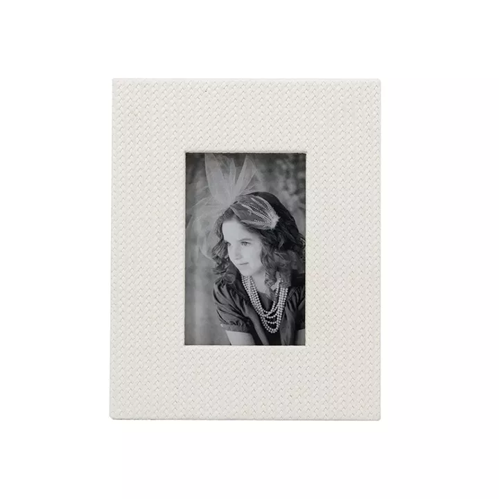 Artekko Lisa MDF Κορνίζα με Λευκό Τεχνόδερμα για Φωτογραφία 3.5x5.5