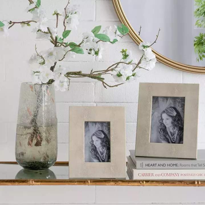 Artekko Lisa MDF Κορνίζα με Γκρι Τεχνόδερμα για Φωτογραφία 4.5x6.5