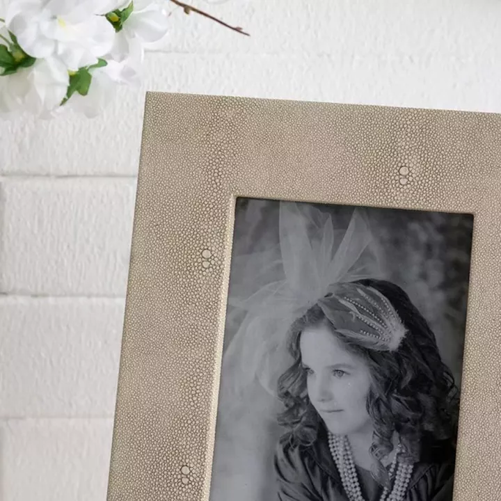 Artekko Lisa MDF Κορνίζα με Γκρι Τεχνόδερμα για Φωτογραφία 4.5x6.5