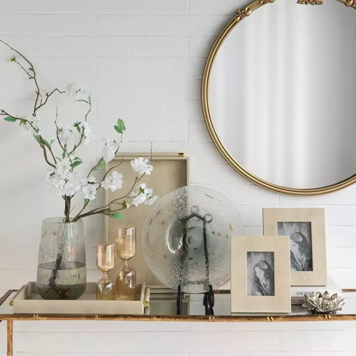 Artekko Lisa MDF Κορνίζα με Γκρι Τεχνόδερμα για Φωτογραφία 3.5x5.5