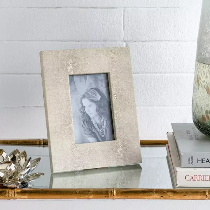 Artekko Lisa MDF Κορνίζα με Γκρι Τεχνόδερμα για Φωτογραφία 3.5x5.5