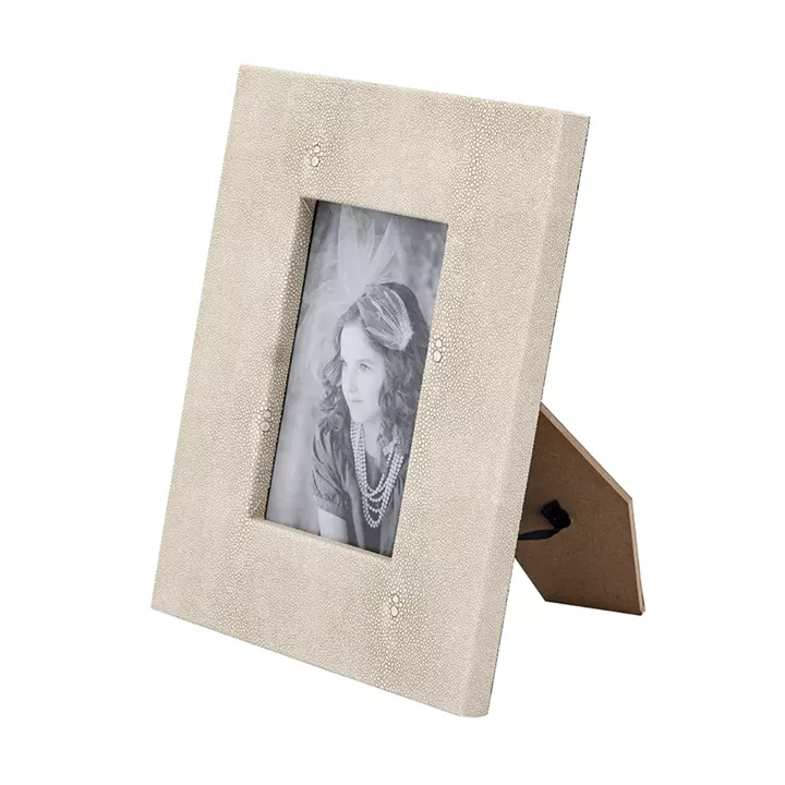 Artekko Lisa MDF Κορνίζα με Γκρι Τεχνόδερμα για Φωτογραφία 3.5x5.5