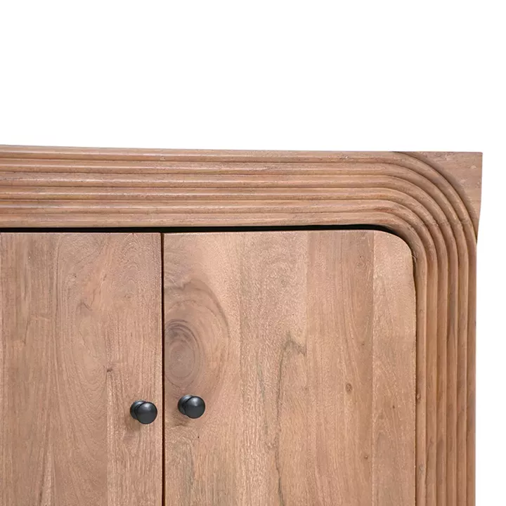 Artekko Veil Καφέ Μπουφές από Ξύλο Ακακίας (137.2x40.6x75.8)cm