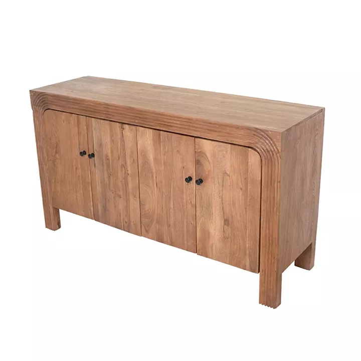 Artekko Veil Καφέ Μπουφές από Ξύλο Ακακίας (137.2x40.6x75.8)cm