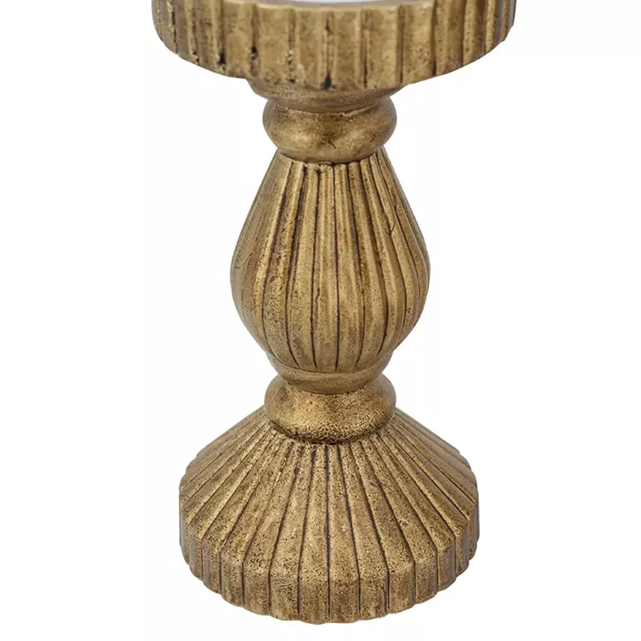 Artekko Solis Χρυσό MDF Κηροπήγιο (9.5x9.5x26.7)cm