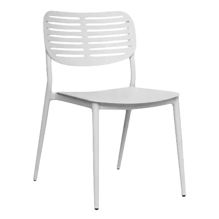 DINING CHAIR HILLIARD HM6645.02 ALUMINUM IN WHITE COLOR 44.5x58x80Hcm