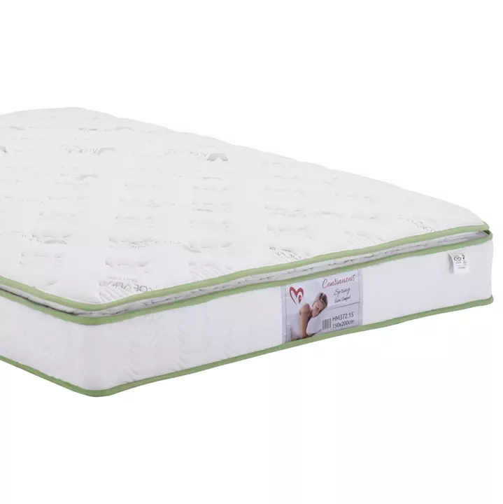 DOUBLE BED WITH MATTRESS CELINA HM21328 METAL & WOOD IN DIRTY OAK--MATTRESS 150x200cm