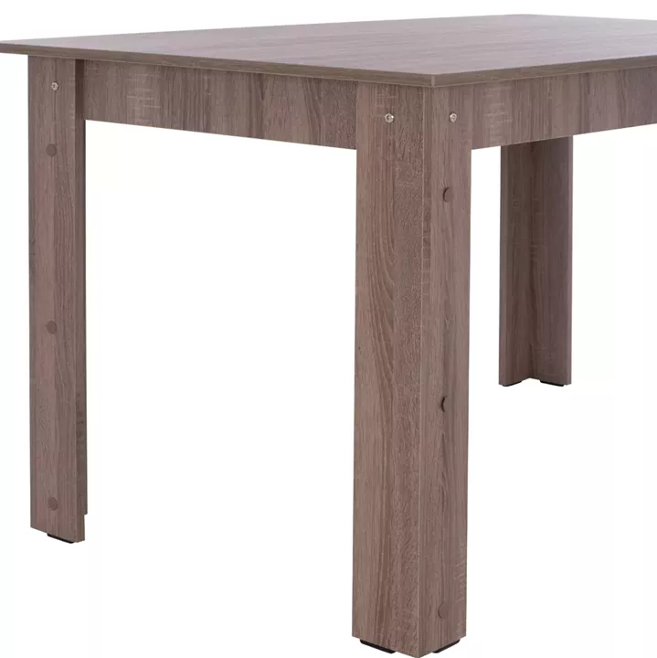 DINING SET 5PCS KELVIN HM10886.05 MELAMINE IN SONAMA OAK--BLACK VELVET