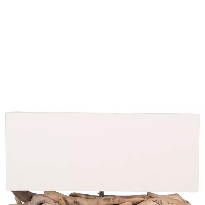 ΕΠΙΤΡΑΠΕΖΙΟ ΟΡΘΟΓΩΝΙΟ ΦΩΤΙΣΤΙΚΟ TWIGGY HM4432 DRIFTWOOD & ΛΕΥΚΟ ΚΑΠΕΛΟ 50x16,5x38Υεκ.