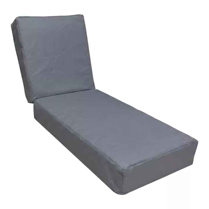 Vertian pakoworld cushion textilene in dark grey color 58x190x20cm