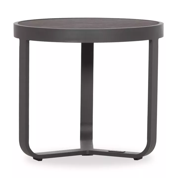 ΤΡΑΠΕΖΑΚΙ ΑΛΟΥΜΙΝΙΟΥ DEVIOUS SM6440.01 ΑΝΘΡΑΚΙ--ΓΚΡΙ SINTERED STONE TOP Φ45x41Υεκ.