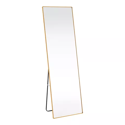 Καθρέπτης Moira pakoworld αλουμίνιο χρυσό 50x28x160εκ