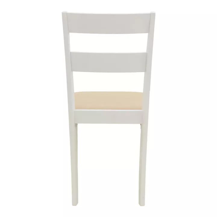 Καρέκλα Dallan pakoworld rubberwood λευκό 40x47.5x89εκ