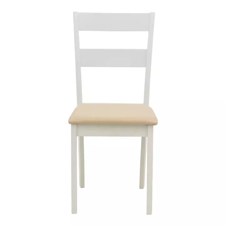 Καρέκλα Dallan pakoworld rubberwood λευκό 40x47.5x89εκ