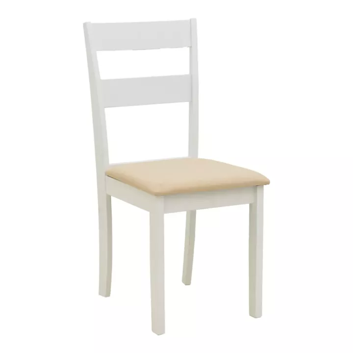 Καρέκλα Dallan pakoworld rubberwood λευκό 40x47.5x89εκ