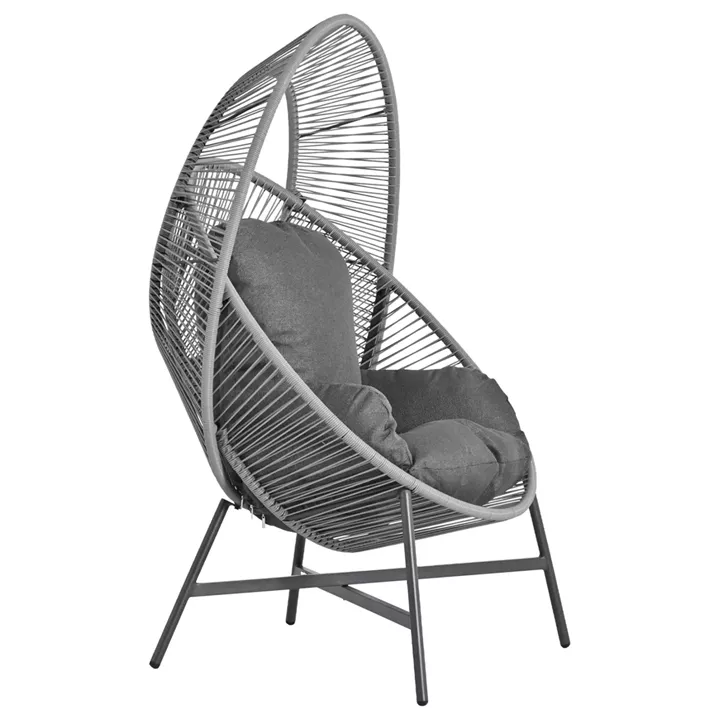 ΠΟΛΥΘΡΟΝΑ-ΦΩΛΙΑ RULER HM6506.01 ΓΚΡΙ ΜΕΤΑΛΛΟ-P.E.RATTAN-ΜΑΞΙΛΑΡΙΑ 90x85x149Υεκ