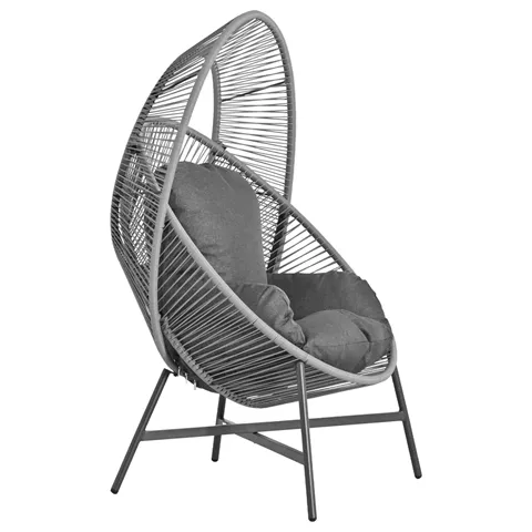 ΠΟΛΥΘΡΟΝΑ-ΦΩΛΙΑ RULER HM6506.01 ΓΚΡΙ ΜΕΤΑΛΛΟ-P.E.RATTAN-ΜΑΞΙΛΑΡΙΑ 90x85x149Υεκ