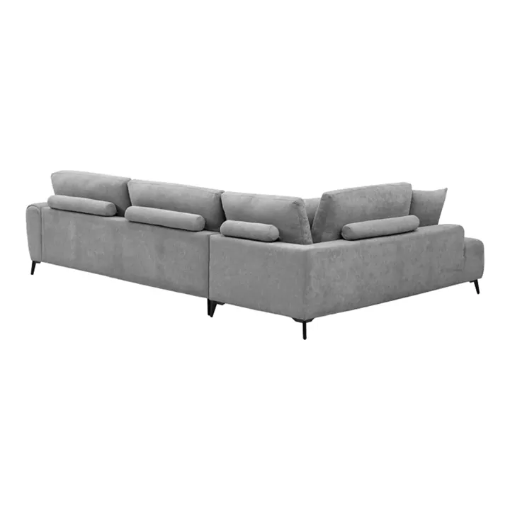 Corner sofa Veneto pakoworld right corner grey fabric 298x208x85cm