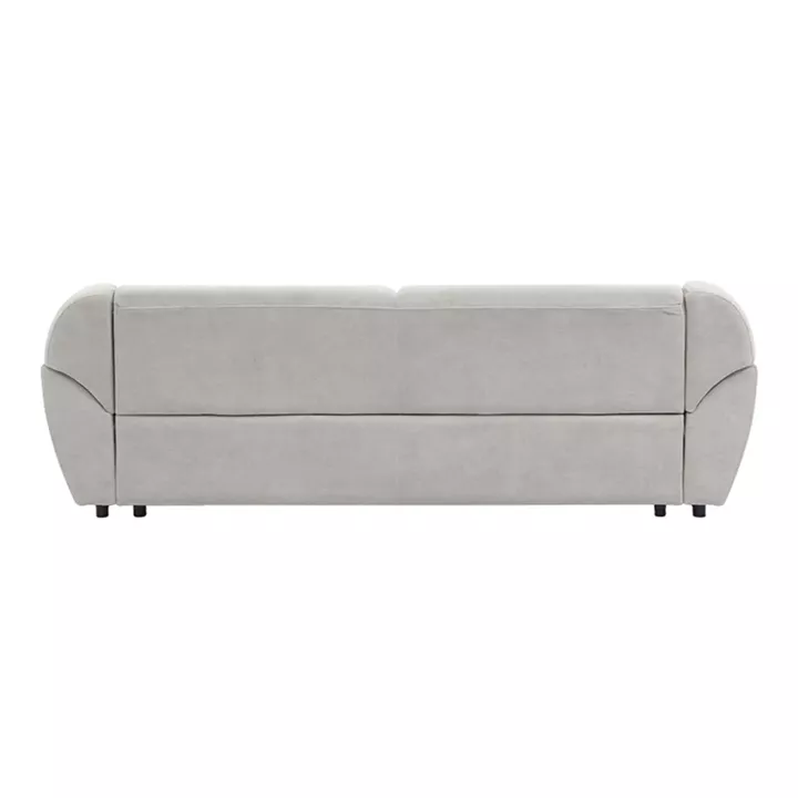 Three-seater sofa Echono pakoworld beige fabric 230x88x77cm