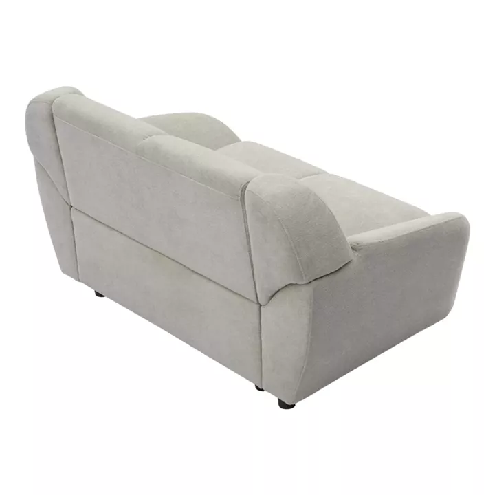 Three-seater sofa Echono pakoworld beige fabric 230x88x77cm