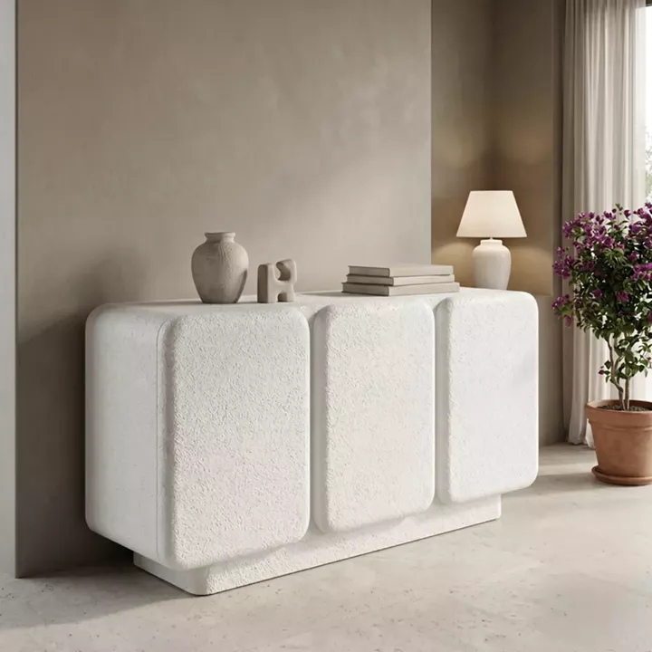 Μπουφές Kooldio pakoworld mdf λευκό 120x37.5x69εκ