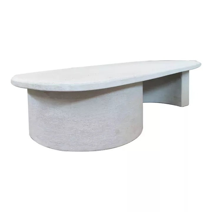 Τραπέζι σαλονιού Verven pakoworld mdf λευκό 120x60x32εκ