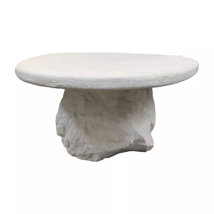 Coffee table Zinol pakoworld mdf-polyresin white 105x62x32cm