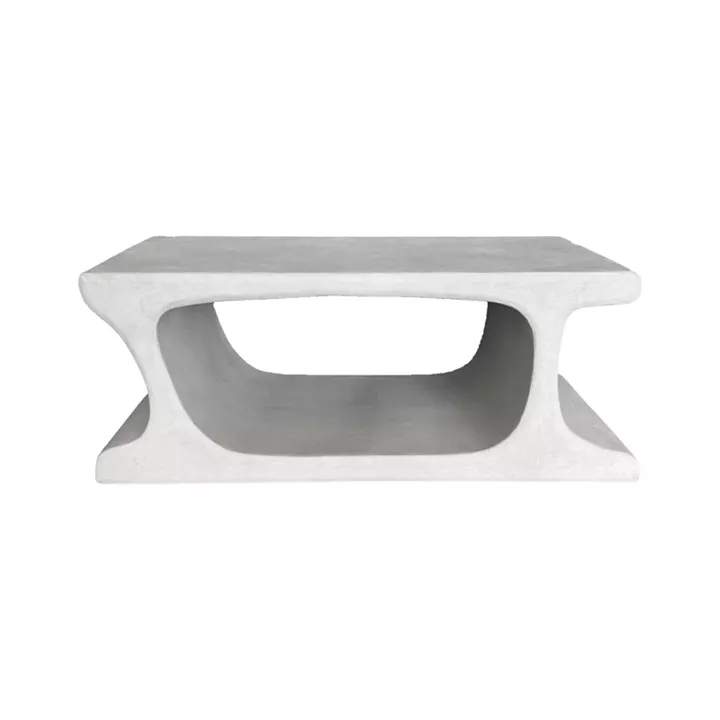 Τραπέζι σαλονιού Nafel pakoworld mdf λευκό 120x60x45εκ