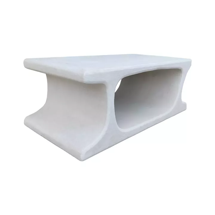 Τραπέζι σαλονιού Nafel pakoworld mdf λευκό 120x60x45εκ