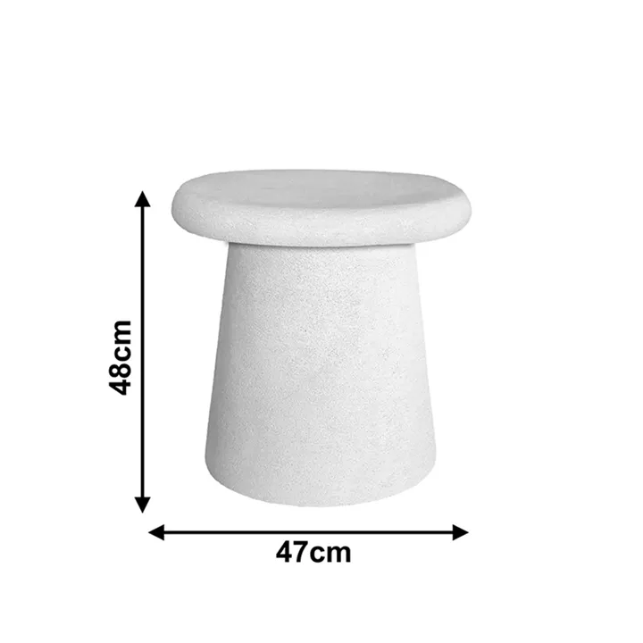 Side table Herona pakoworld mdf white D47x48cm