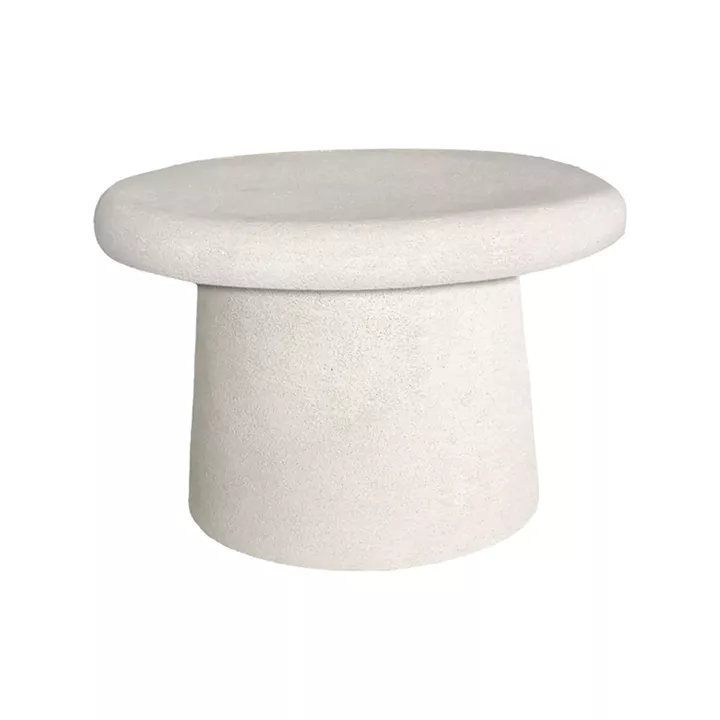 Τραπέζι σαλονιού Herona pakoworld mdf λευκό Φ60x40εκ